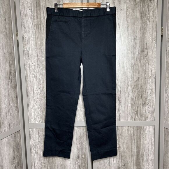 Marni Chino Pants Tuxedo Seam Stripe Navy Cotton Size 42